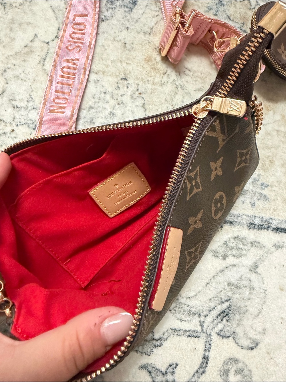 Strap Monogram Pochette Accessory Bag - Picture 4 of 4